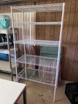 White Wire Shelving Unit 5-Tier