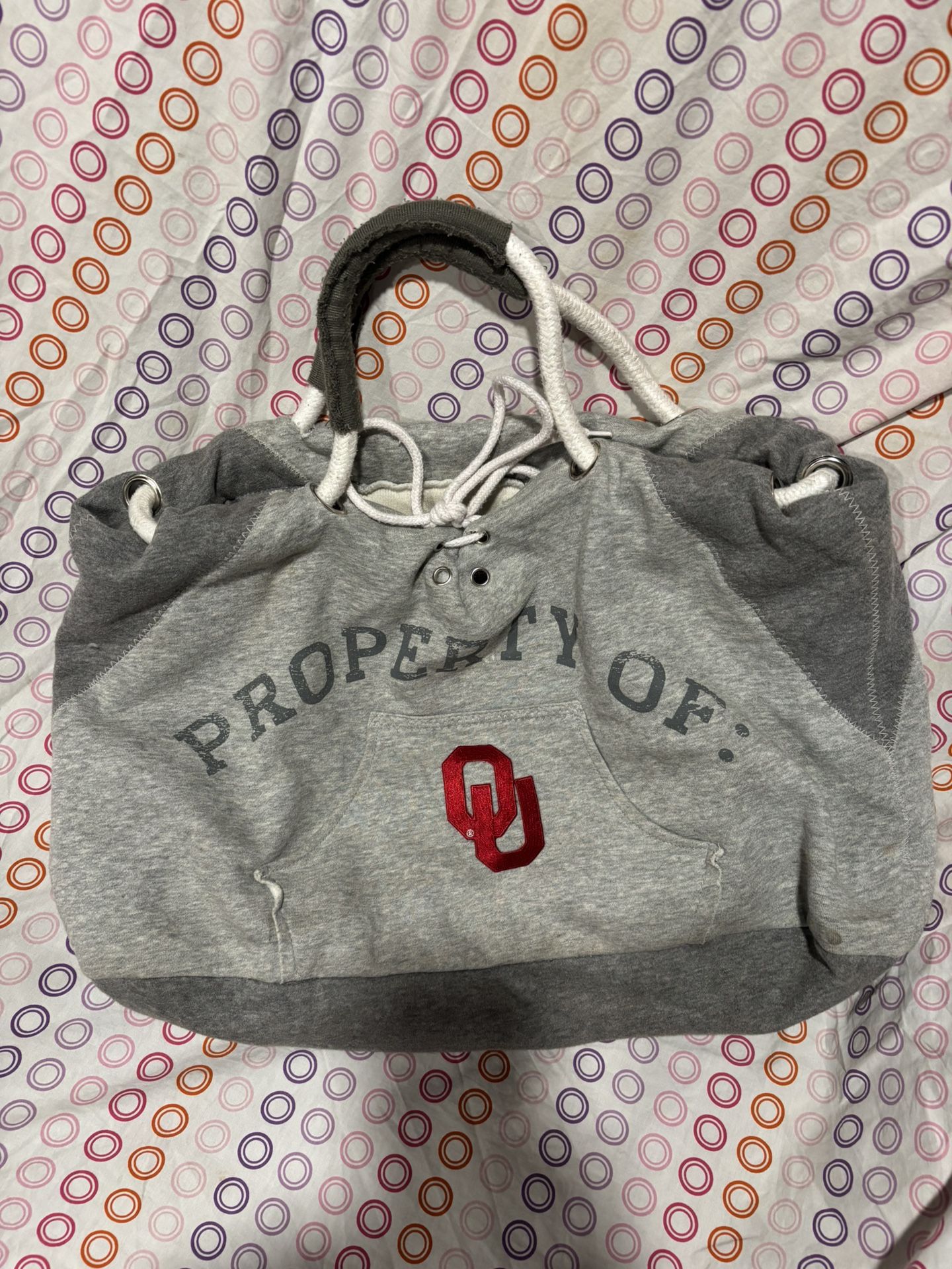 Oklahoma University Sweatshirt Tote Bag