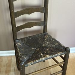 Vintage 19th Century Ladder Back Chair