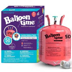Ballon Time Jumbo Helium Tank Inflates Up To 50 9”