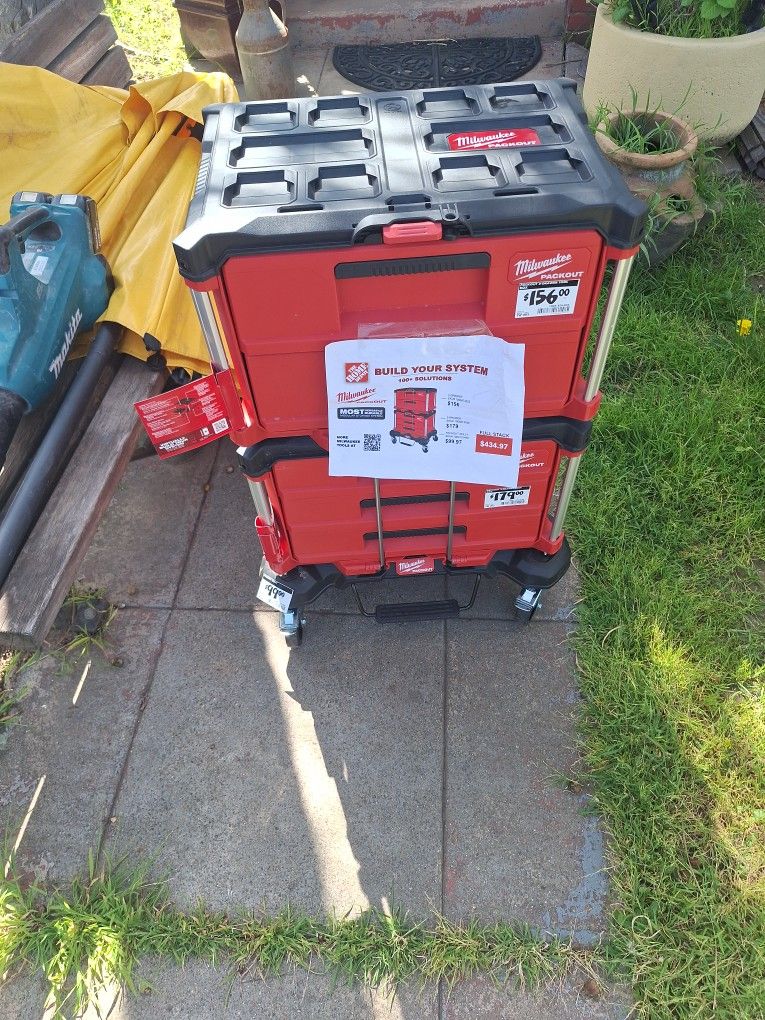 Milwaukee Pack Out Dreawers Brand New With Dolly