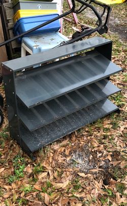 Metal shelf