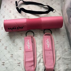 Workout barbell pad / ankle straps 