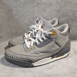 Nike Air Jordan 3 Retro Cool Grey Size Men's 10.5