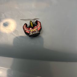 Red power ranger croc charm