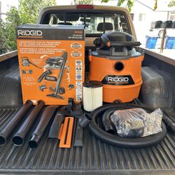 NEW RIDGID 16 Gal. 6.5 Peak HP NXT Shop Vacuum Wet Dry Vac w/Blower, Filter, Hose & Accessories