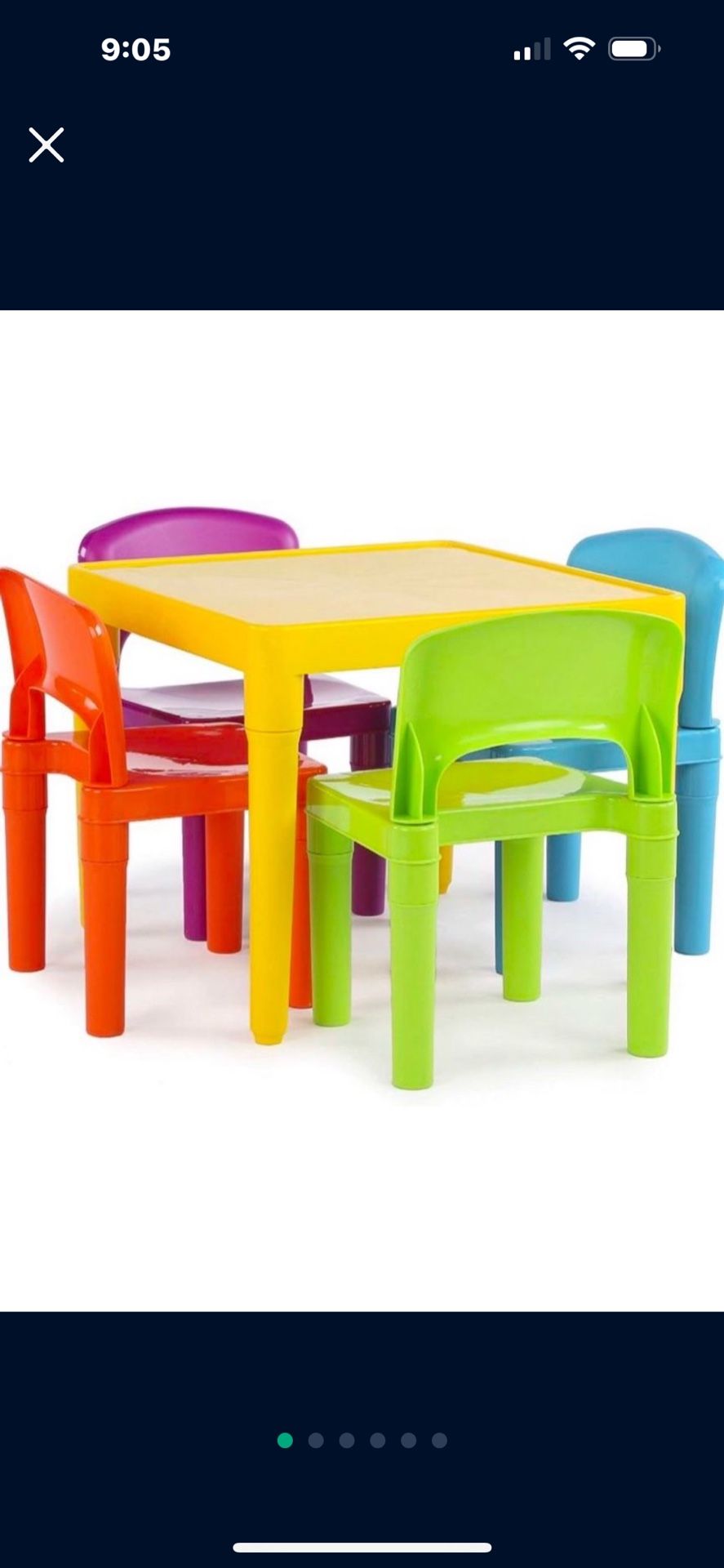 Children’s Plastic Table Set