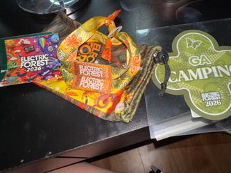 2 Electric Forest GA wristband + GA car camping