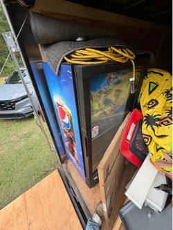 Pepsi fridge on wheels