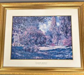 Claude Monet “Le Parc Monceau” – Framed Art Print