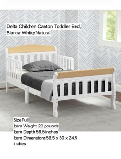 Wood toddler bed