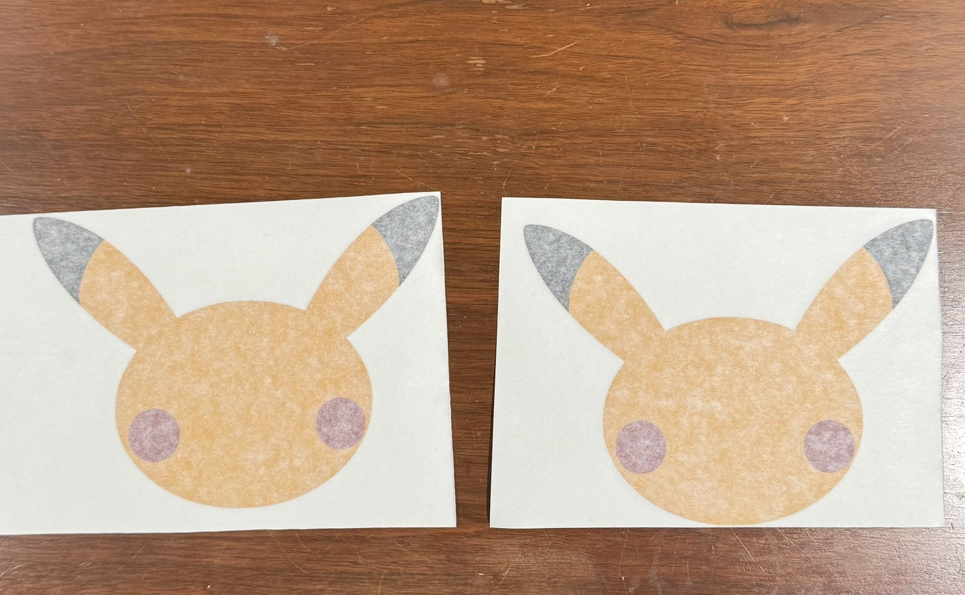 Reflective Yellow Vinyl Pikachu Sticker Decal