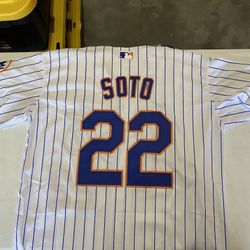 Ny Mets #22 Soto Adult Sizes Small Up To 3XL 