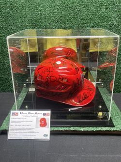 Official 2008 Anaheim Angles Rawlings Full Size Helmet W/Signatures COA.