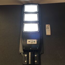 180 LED 90w solar dimmable wall street light PIR motion sensor outdoor garden lamp with Post