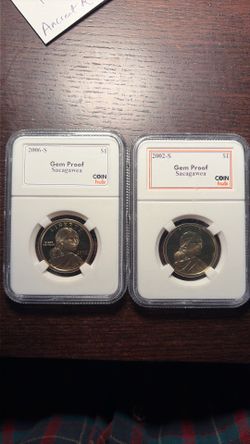 Gem proof uncirculated Sacajawea gold coins $
