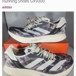 Adidas adizero Women's Size 8 Running Shoe Grey/Gold