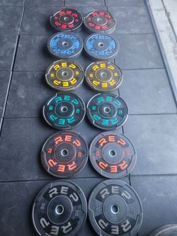 505lb set Rep fitness Sport bumper plates