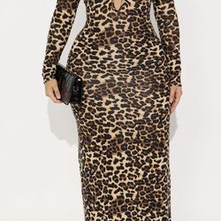 Cheetah print dress