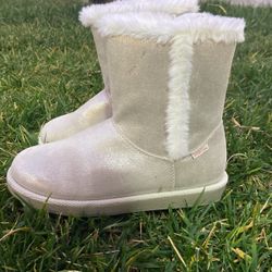 Shiny Sliver Boots Size 5