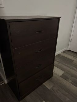 Dark brown spacious  clothing drawers