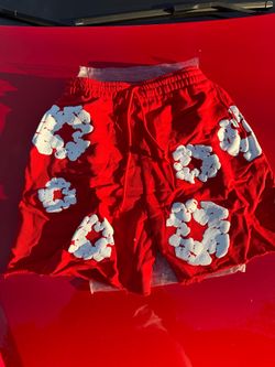 Red Denim Tears Shorts
