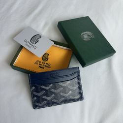 Navy Blue Luxury Wallet Cardholder 