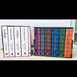 Twilight White Collection & Harry Potter - The Complete Series