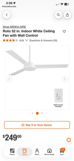 52” Ceiling fan