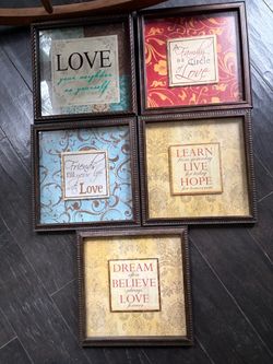Inspirational Quote Wall Frames