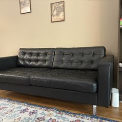 Large Black Couch