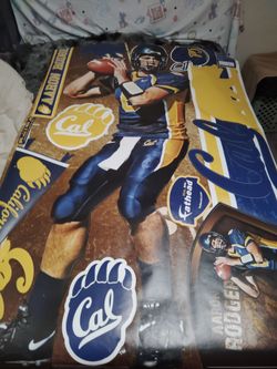 Aaron Rodgers Cal football sticker poster