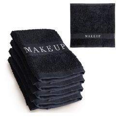 4 New Megan Graham Beauty The Little Black Towel Makeup Removing Wash Cloth