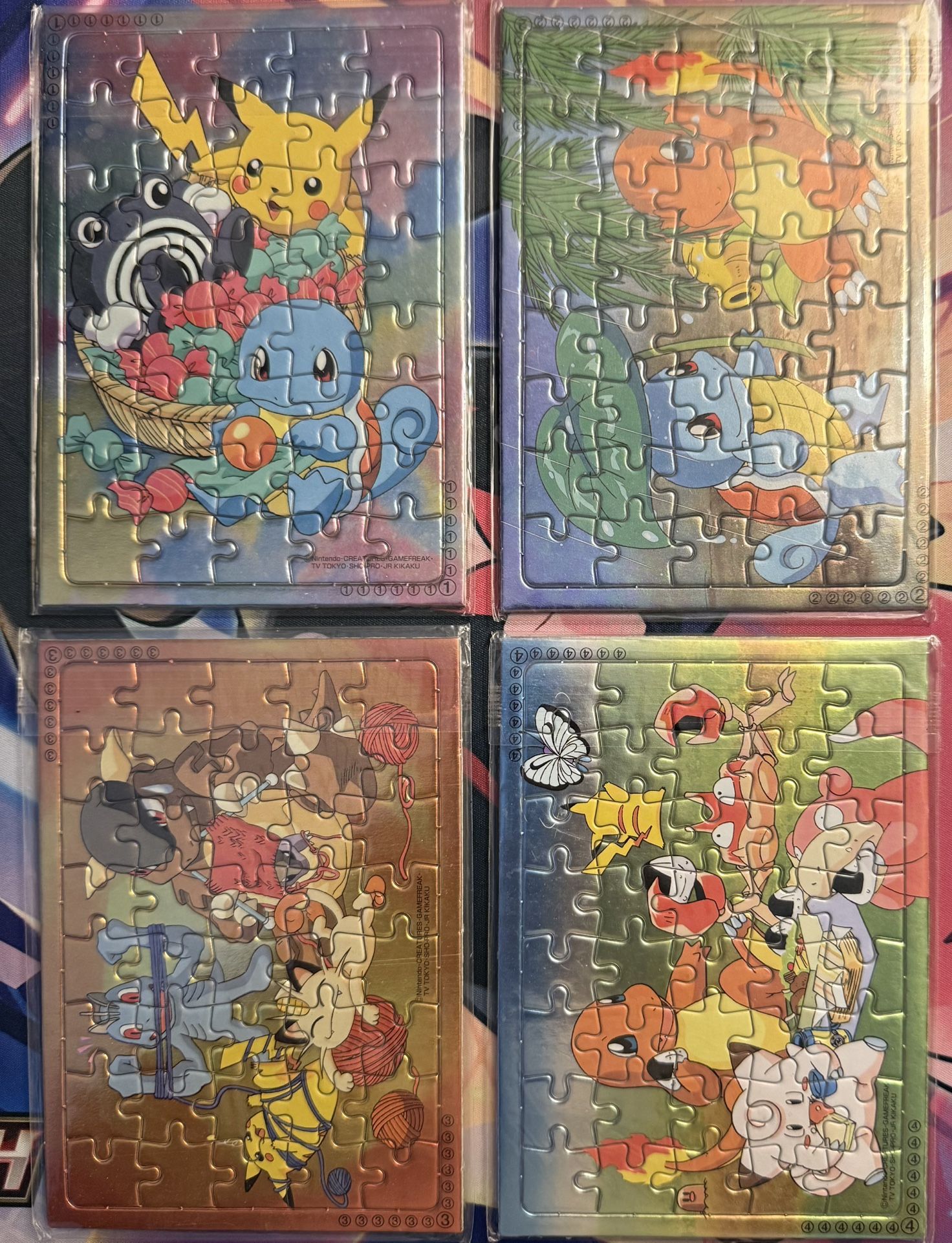 Pokemon Rare Vintage Jigsaw Puzzle Lot 4