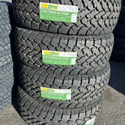 4 New 315/75/16 Tbb At Tires Installed And Balanced 