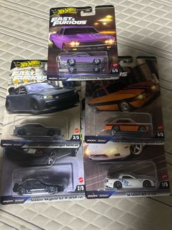 Hot wheels premium fast and furious set