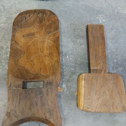 Rare Guardian Wooden Chair