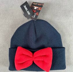 Studio Ghibli Kiki’s Delivery Service Jiji 3D Bow Beanie Hat Hot Topic NWT