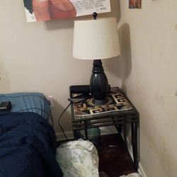 End Table And Lamps 