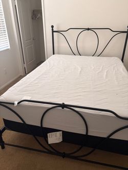 Full size bed and frame $150