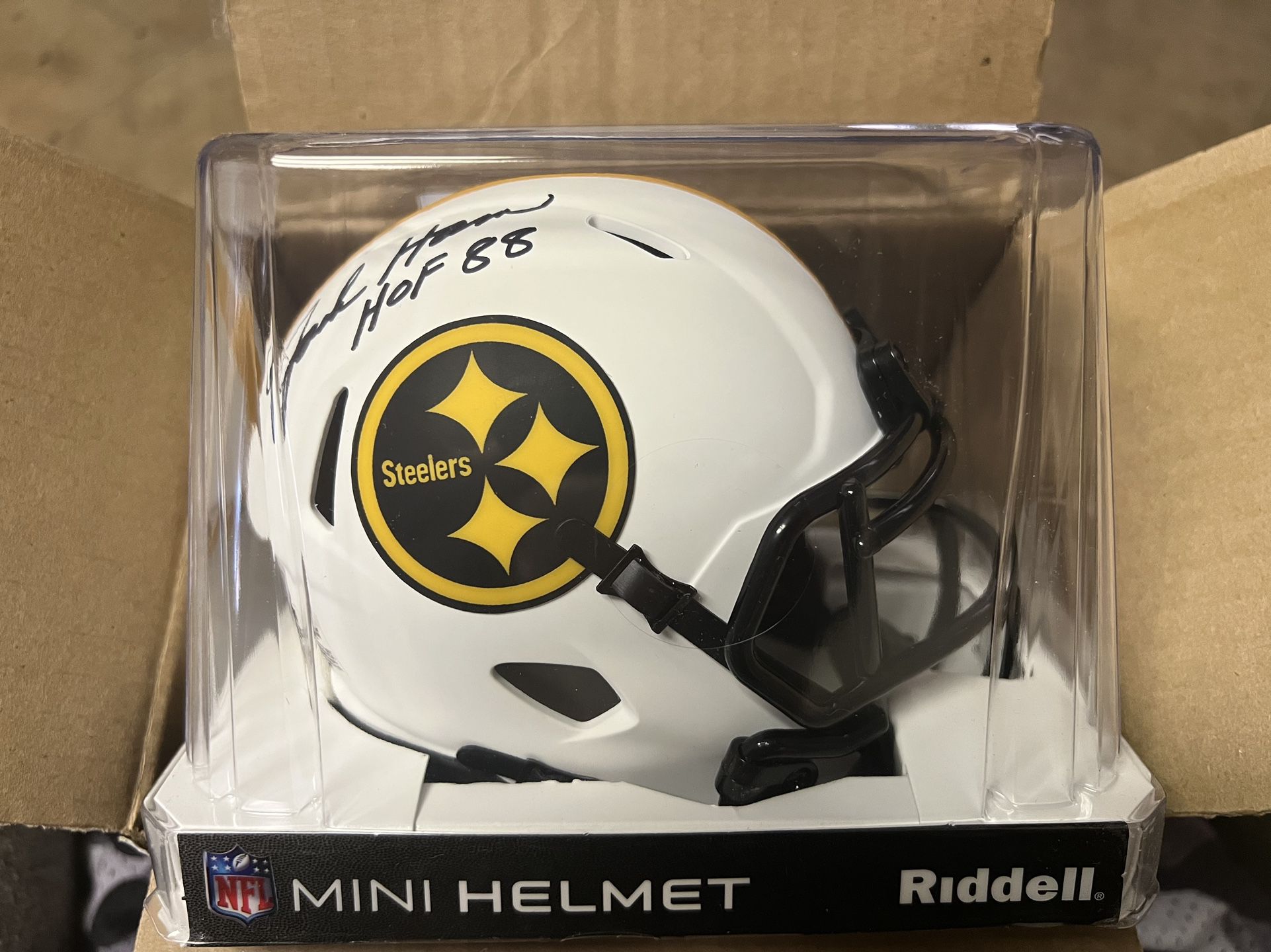 2023 Gold Rush Mini White Helmet Jack Ham HOF Signed