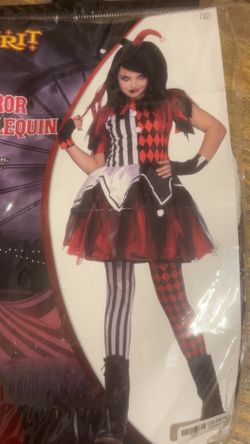 Horror Harlequin Costume
