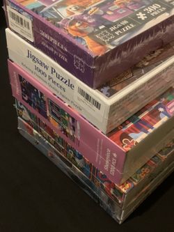 Lot of 5 Jigsaw Puzzles