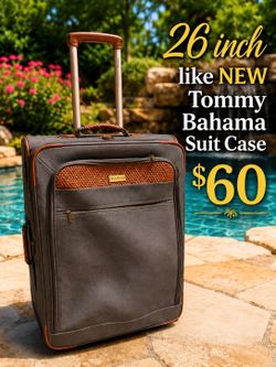 Like NEW Tommy Bahama 26inch LARGE Suitcase LUGGAGE