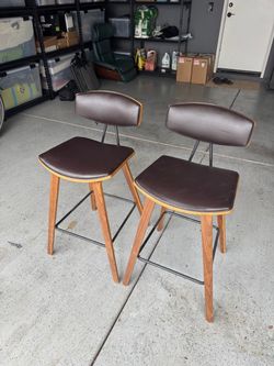 Mid-Century Bar Stools - Set of 2