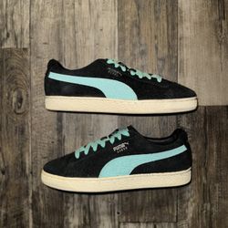 Diamond Supply Co. x Puma Suede 'Black Diamond Blue' 365650 01 Size 9.5 Tiffany 