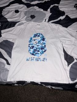 BAPE SHIRT BLUE AND WHITE