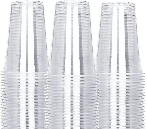 12oz 100 Clear Plastic Cups (Lids Sold Separately) for Sale in