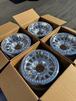 FINANCING AVAILABLE KMC KM445 IMPACT Forged Beadlock 8x6.5 17" Wheels