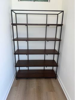 District Bookcase by Elliston Home | Havenly Designer Collection | Walnut & Metal | Retail $2,935